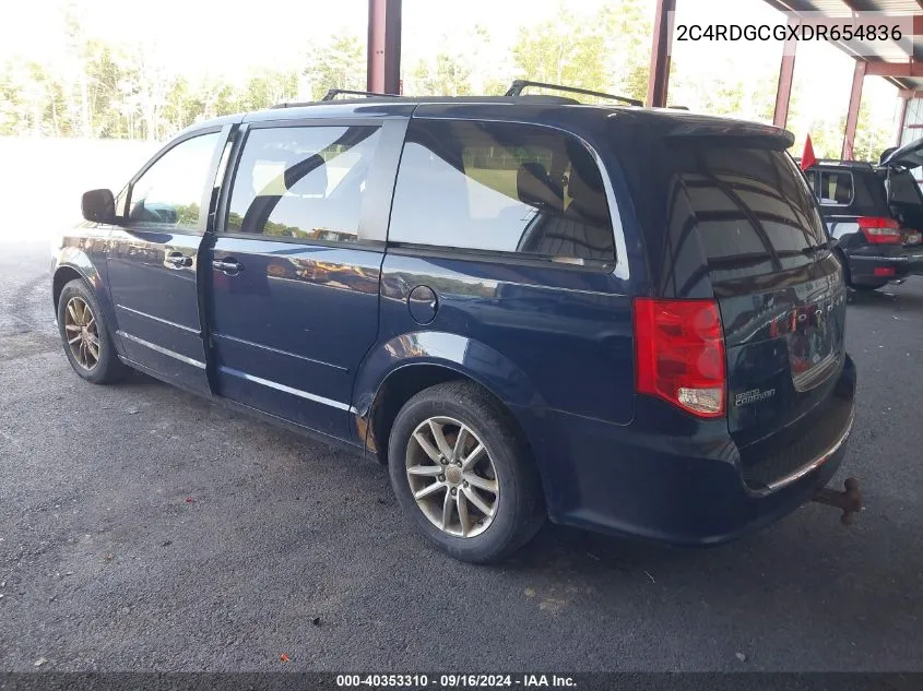 2013 Dodge Grand Caravan Sxt VIN: 2C4RDGCGXDR654836 Lot: 40353310