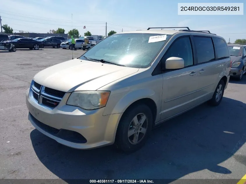 2C4RDGCG3DR549281 2013 Dodge Grand Caravan Sxt