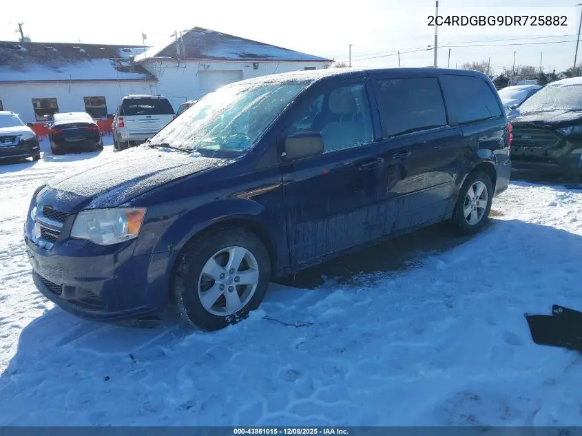 2C4RDGBG9DR725882 2013 Dodge Grand Caravan Se