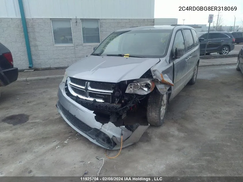 2C4RDGBG8ER318069 2014 Dodge Grand Caravan Se