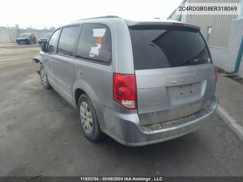 2C4RDGBG8ER318069 2014 Dodge Grand Caravan Se