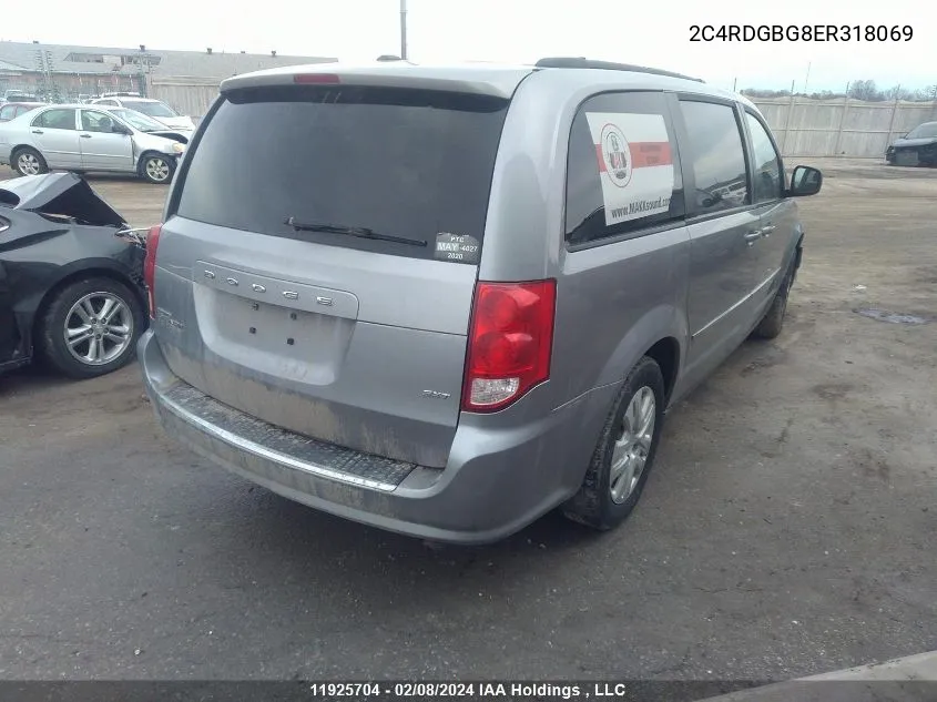 2C4RDGBG8ER318069 2014 Dodge Grand Caravan Se