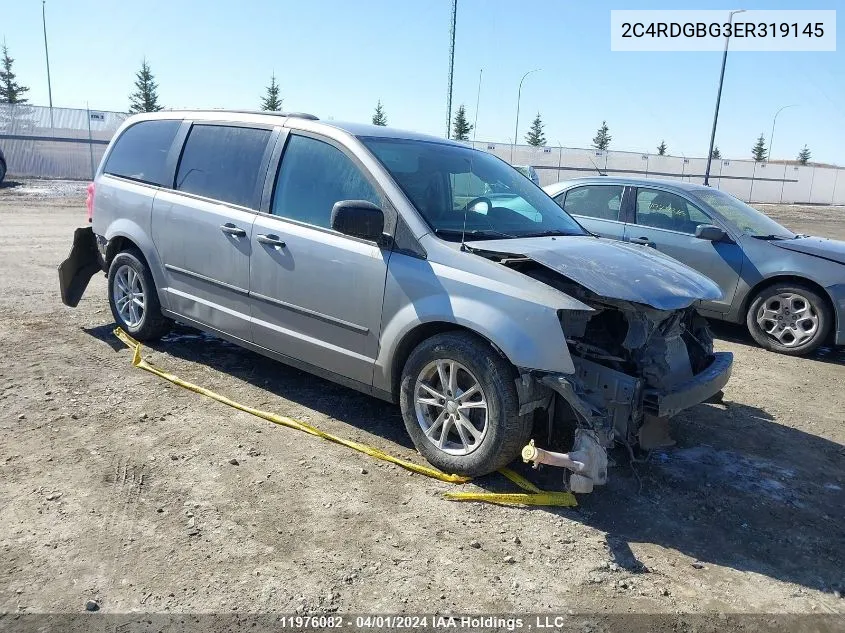 2014 Dodge Grand Caravan Se/Sxt VIN: 2C4RDGBG3ER319145 Lot: 11976082