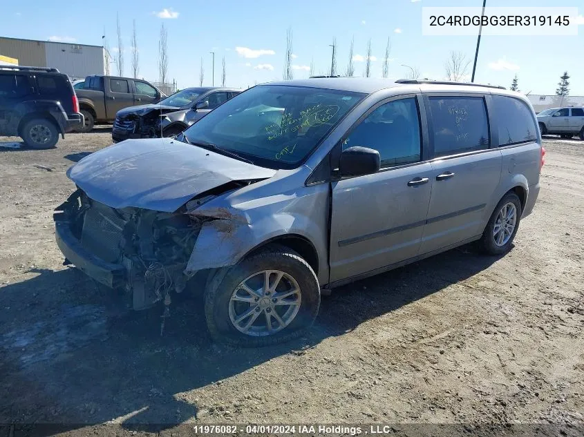 2C4RDGBG3ER319145 2014 Dodge Grand Caravan Se/Sxt