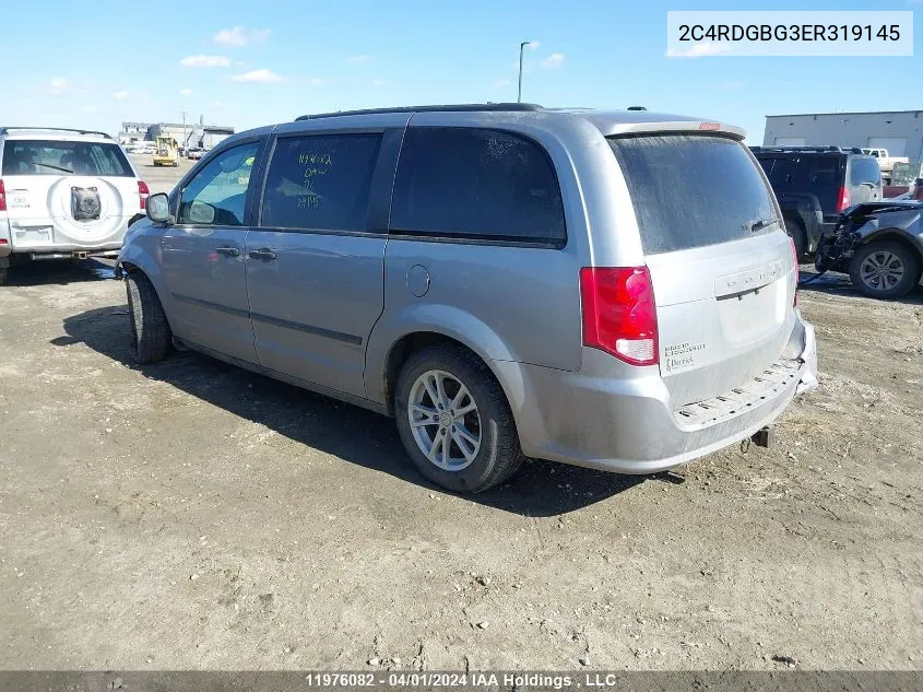 2C4RDGBG3ER319145 2014 Dodge Grand Caravan Se/Sxt