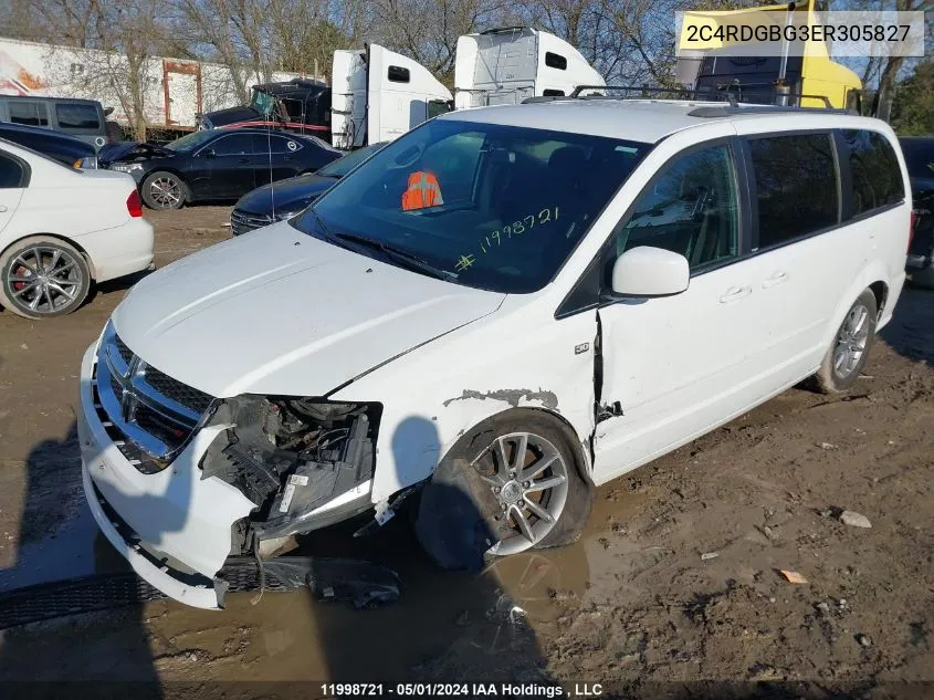 2C4RDGBG3ER305827 2014 Dodge Grand Caravan Se