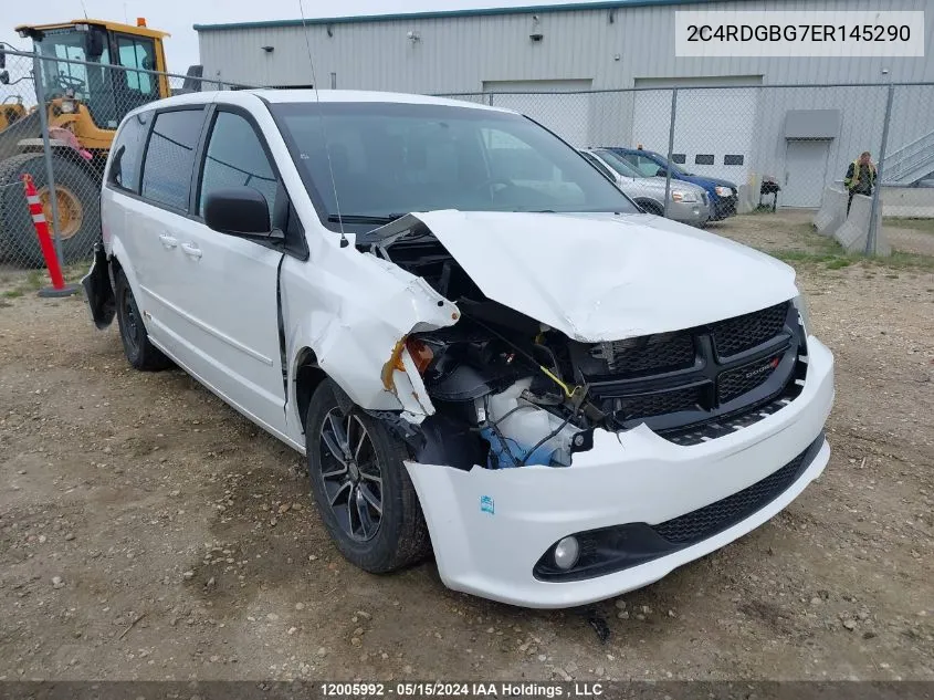 2C4RDGBG7ER145290 2014 Dodge Grand Caravan Se