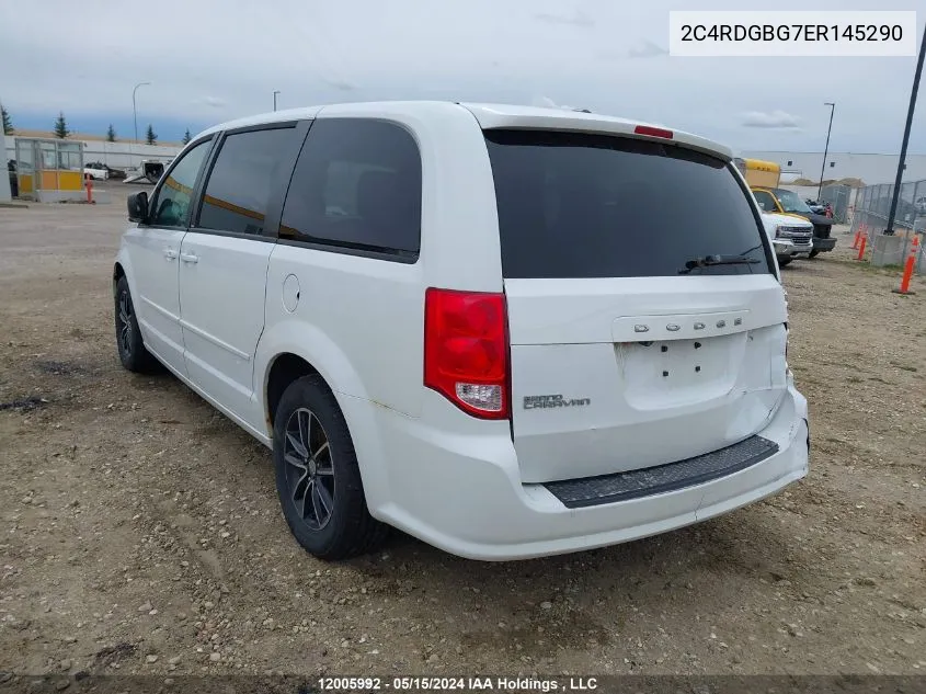 2C4RDGBG7ER145290 2014 Dodge Grand Caravan Se