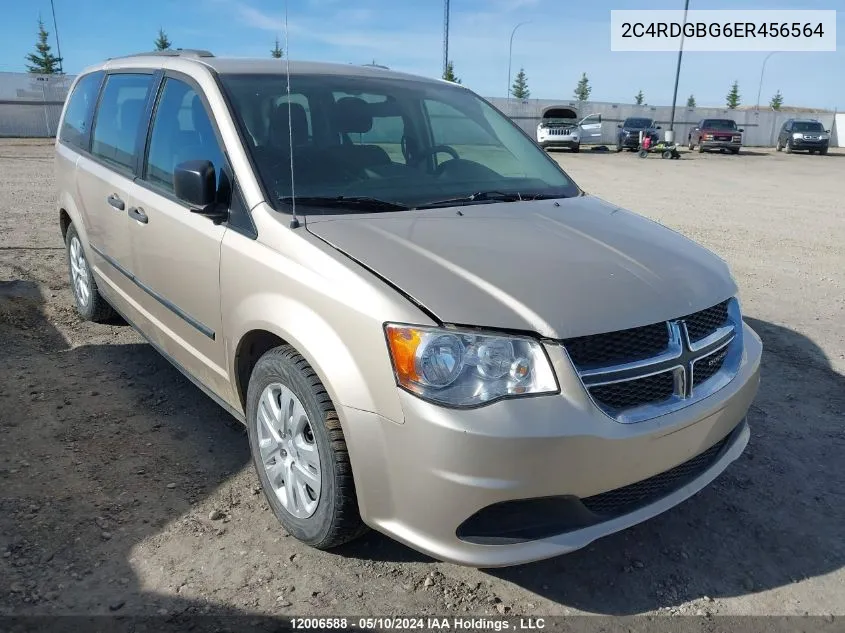 2C4RDGBG6ER456564 2014 Dodge Grand Caravan Se