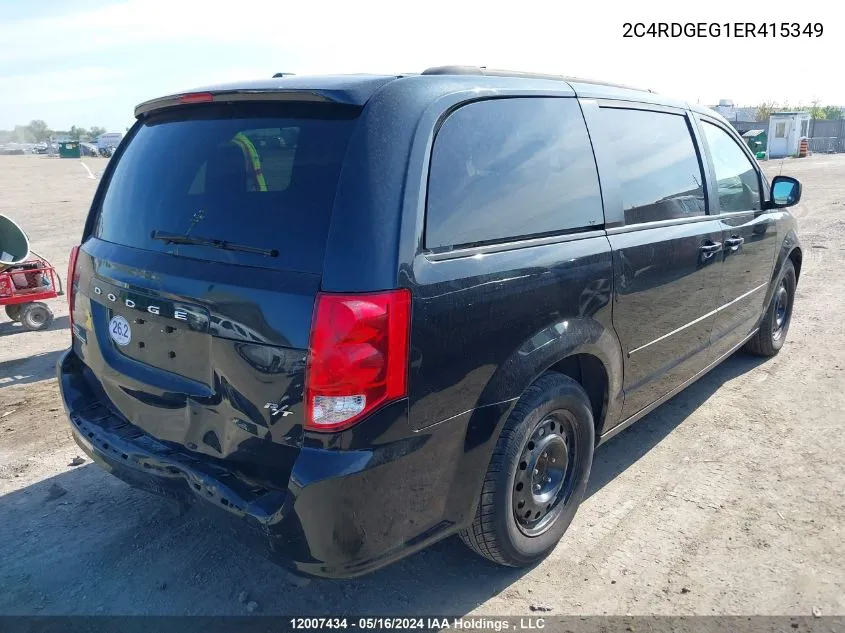 2014 Dodge Grand Caravan R/T VIN: 2C4RDGEG1ER415349 Lot: 12007434