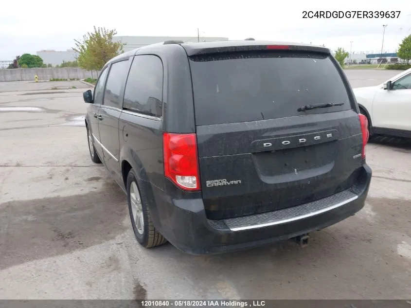 2014 Dodge Grand Caravan VIN: 2C4RDGDG7ER339637 Lot: 12010840