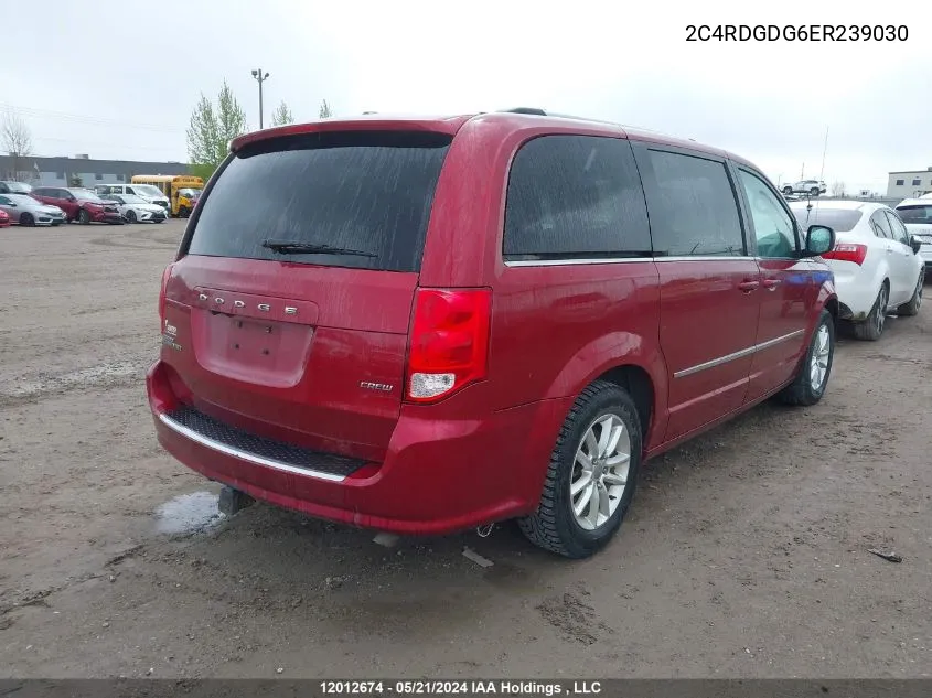 2C4RDGDG6ER239030 2014 Dodge Grand Caravan Crew