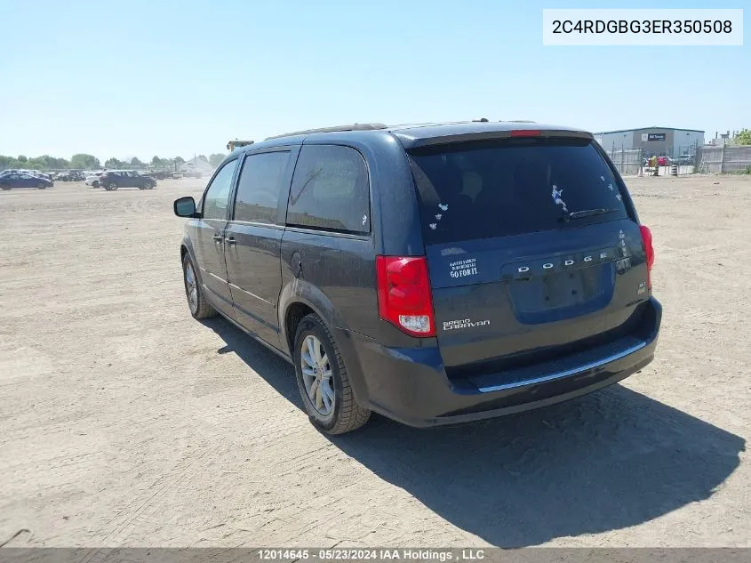 2C4RDGBG3ER350508 2014 Dodge Grand Caravan Se