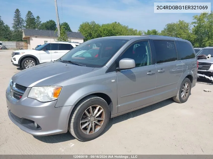 2C4RDGBG1ER321069 2014 Dodge Grand Caravan Se