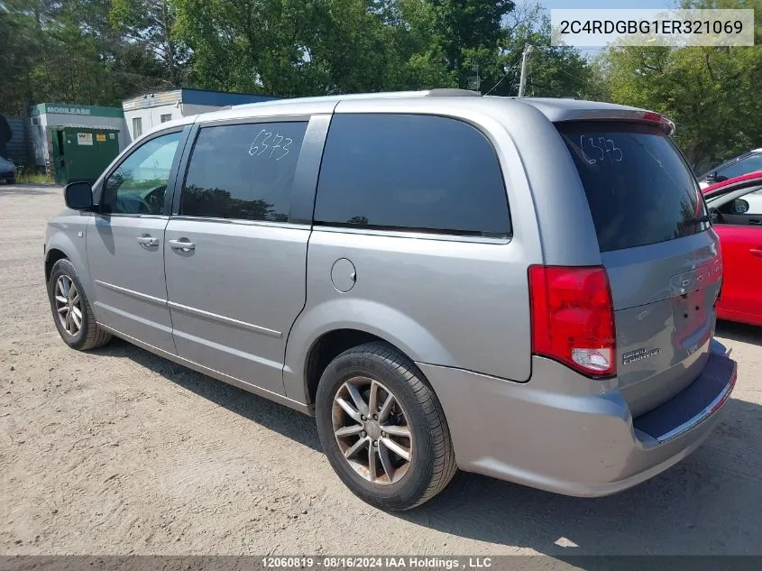 2C4RDGBG1ER321069 2014 Dodge Grand Caravan Se