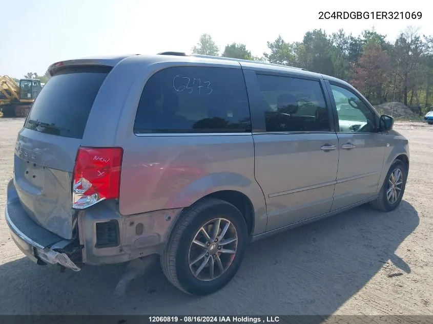 2C4RDGBG1ER321069 2014 Dodge Grand Caravan Se