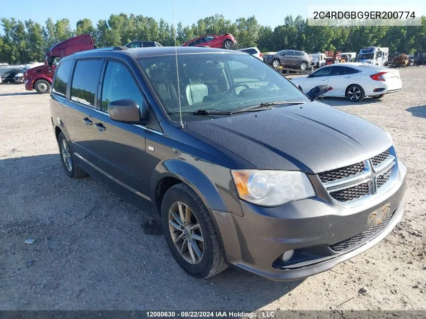 2014 Dodge Grand Caravan Se VIN: 2C4RDGBG9ER200774 Lot: 12080630