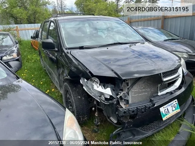 2014 Dodge Grand Caravan Se VIN: 2C4RDGBG9ER315195 Lot: 20157338