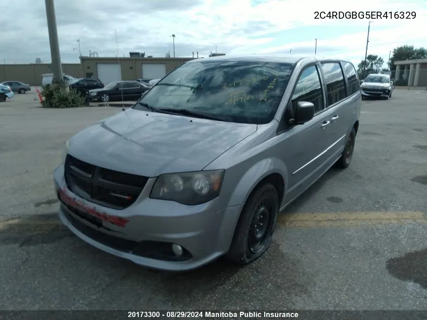 2014 Dodge Grand Caravan Se VIN: 2C4RDGBG5ER416329 Lot: 20173300