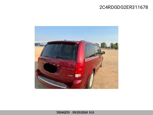 2C4RDGDG2ER311678 2014 Dodge Grand Caravan Crew