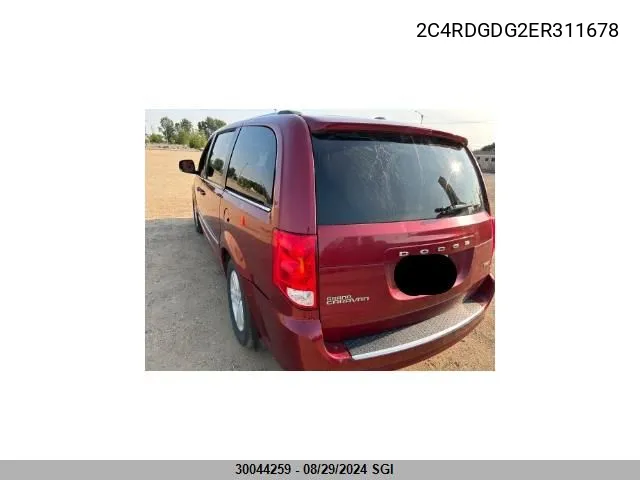 2C4RDGDG2ER311678 2014 Dodge Grand Caravan Crew