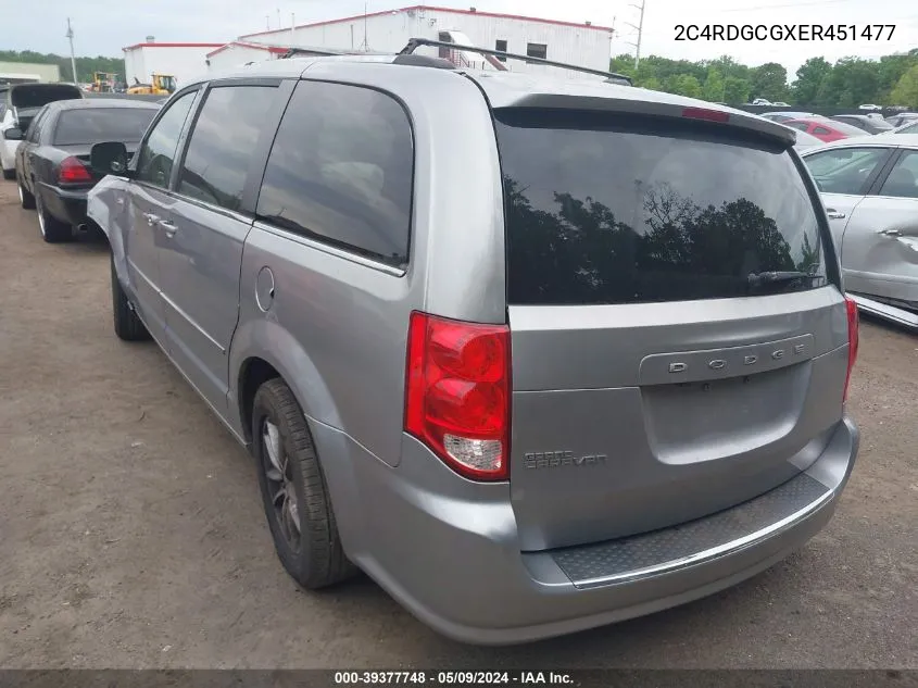 2C4RDGCGXER451477 2014 Dodge Grand Caravan Sxt 30Th Anniversary