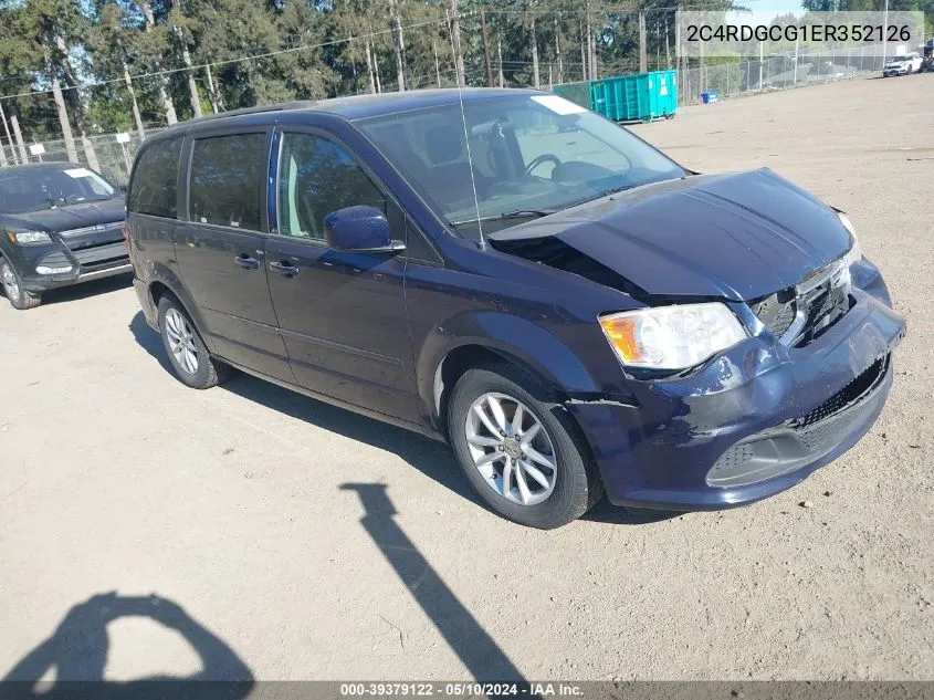 2014 Dodge Grand Caravan Sxt VIN: 2C4RDGCG1ER352126 Lot: 39379122