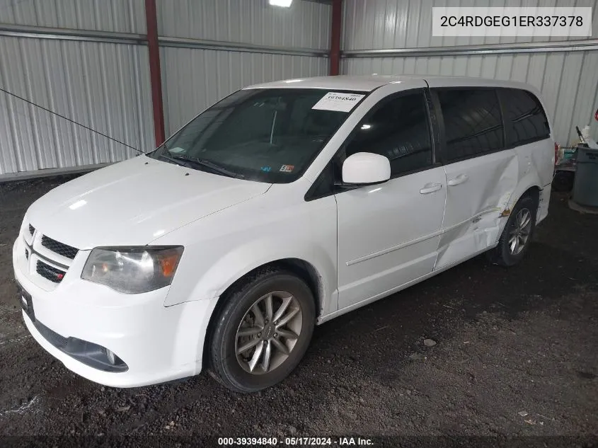 2014 Dodge Grand Caravan R/T VIN: 2C4RDGEG1ER337378 Lot: 39394840