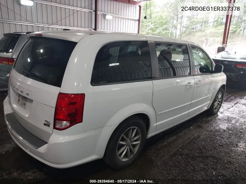 2014 Dodge Grand Caravan R/T VIN: 2C4RDGEG1ER337378 Lot: 39394840