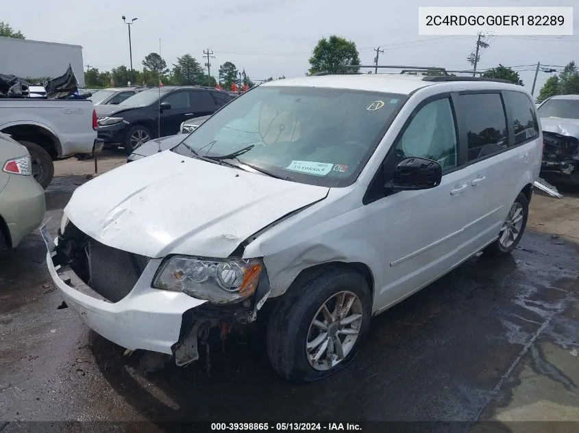 2014 Dodge Grand Caravan Sxt VIN: 2C4RDGCG0ER182289 Lot: 39398865