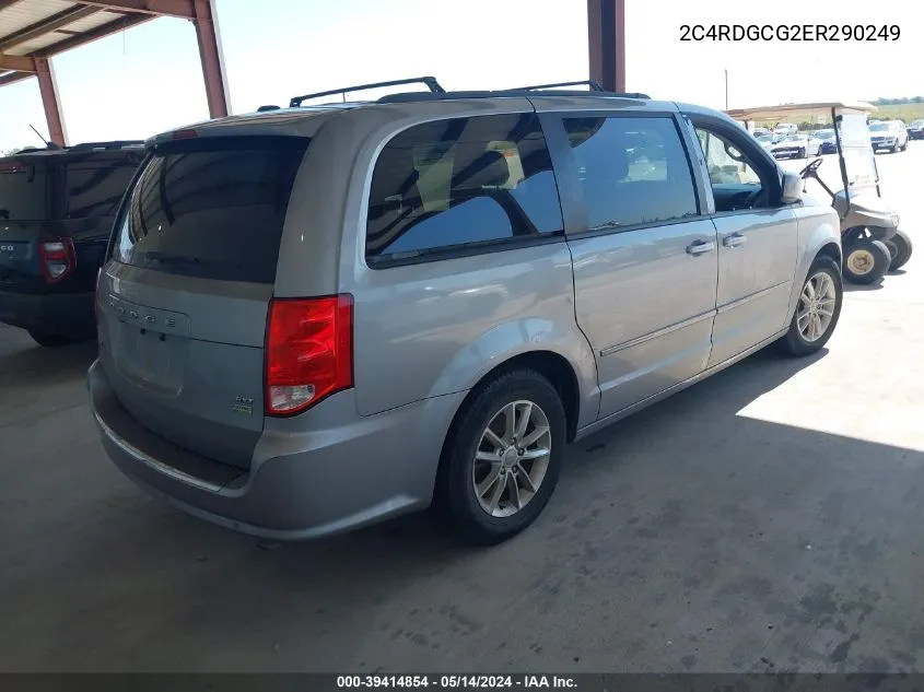 2014 Dodge Grand Caravan Sxt VIN: 2C4RDGCG2ER290249 Lot: 39414854