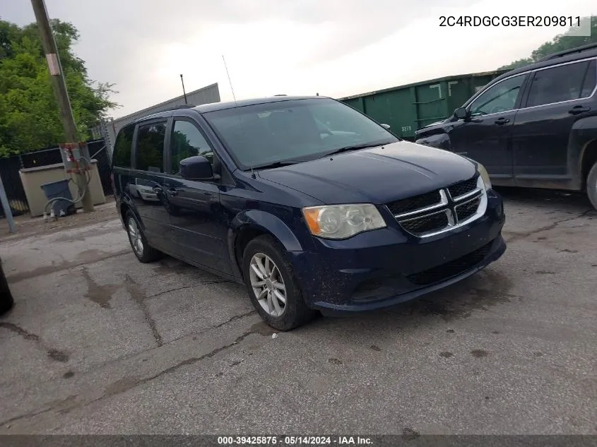 2014 Dodge Grand Caravan Sxt VIN: 2C4RDGCG3ER209811 Lot: 39425875