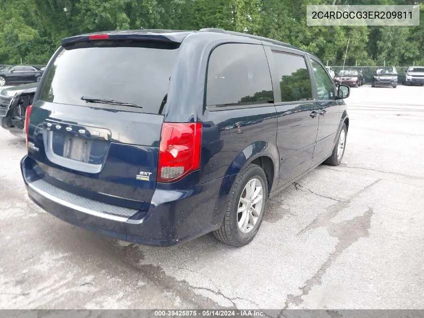 2014 Dodge Grand Caravan Sxt VIN: 2C4RDGCG3ER209811 Lot: 39425875