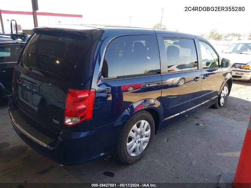 2C4RDGBG2ER355280 2014 Dodge Grand Caravan Se