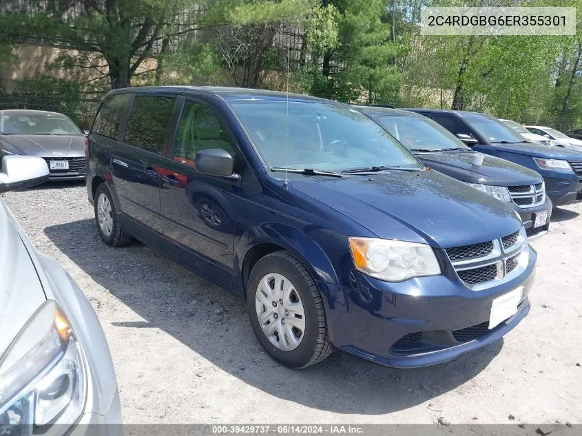 2014 Dodge Grand Caravan Se VIN: 2C4RDGBG6ER355301 Lot: 39429737