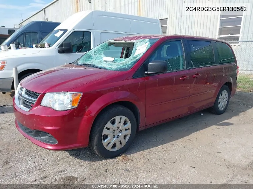 2C4RDGBG5ER130562 2014 Dodge Grand Caravan Se