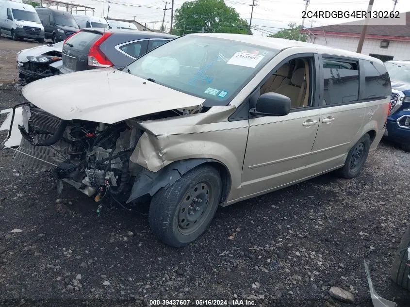 2C4RDGBG4ER130262 2014 Dodge Grand Caravan Se