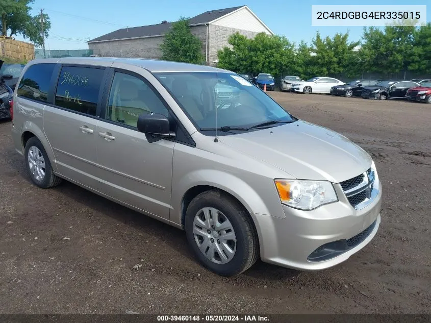 2014 Dodge Grand Caravan Se VIN: 2C4RDGBG4ER335015 Lot: 39460148