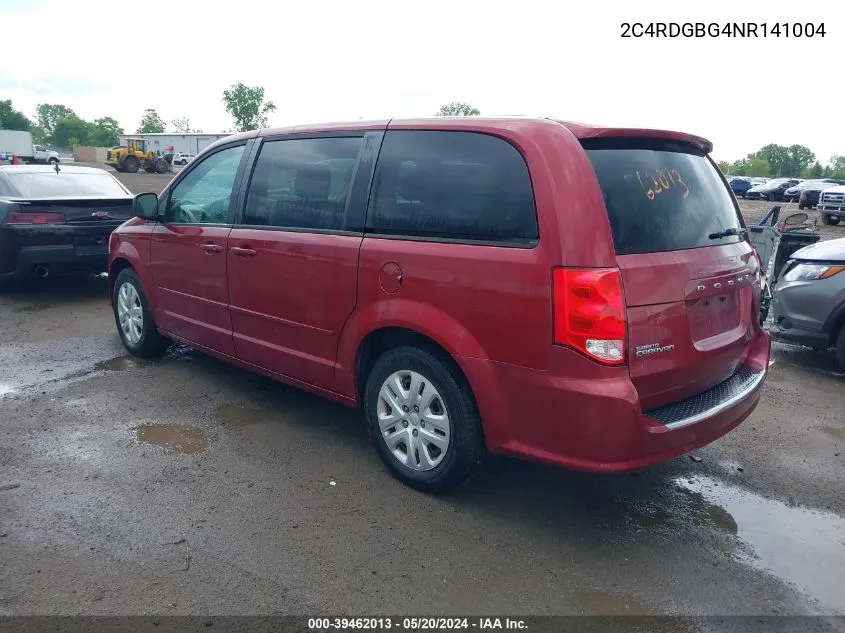 2C4RDGBG4NR141004 2014 Dodge Grand Caravan