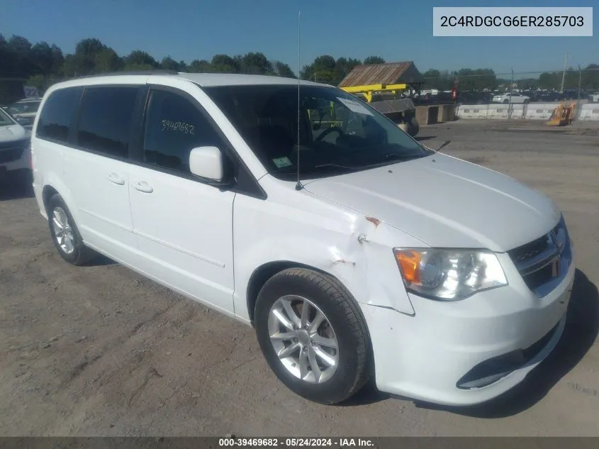 2014 Dodge Grand Caravan Sxt VIN: 2C4RDGCG6ER285703 Lot: 39469682