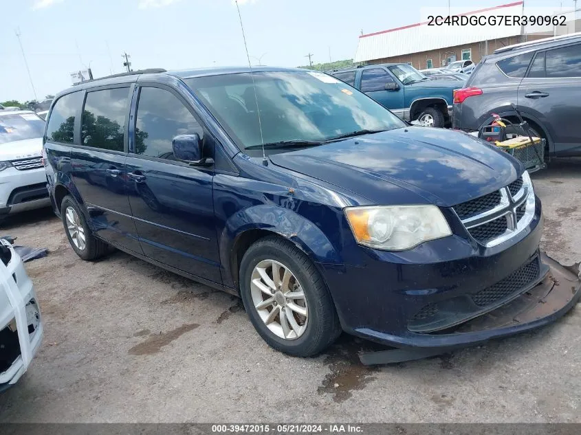 2014 Dodge Grand Caravan Sxt VIN: 2C4RDGCG7ER390962 Lot: 39472015