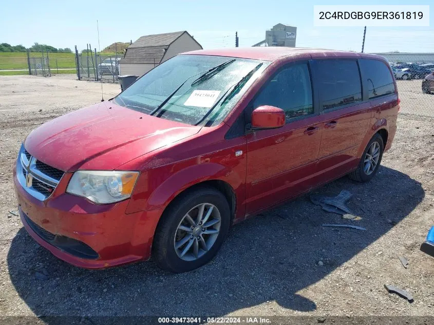 2C4RDGBG9ER361819 2014 Dodge Grand Caravan Se 30Th Anniversary