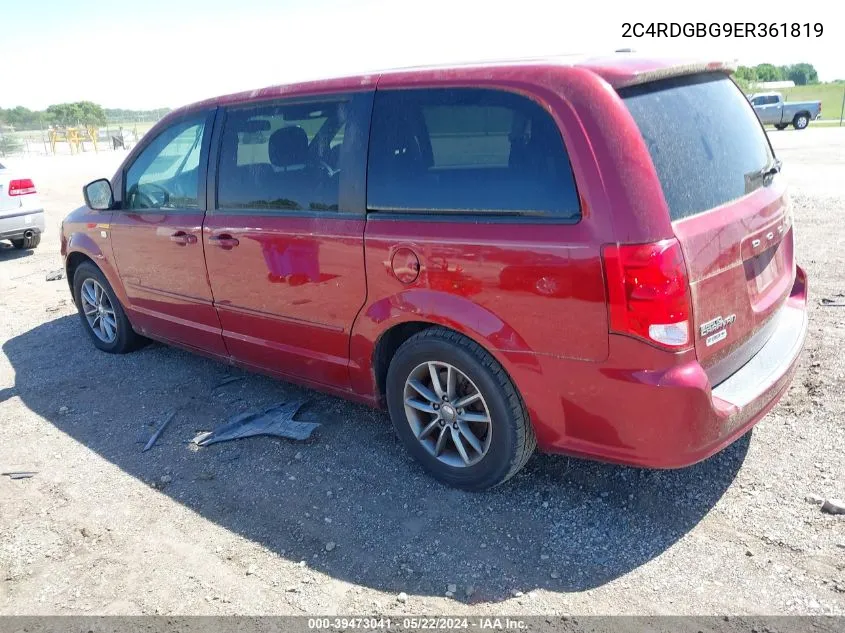 2C4RDGBG9ER361819 2014 Dodge Grand Caravan Se 30Th Anniversary