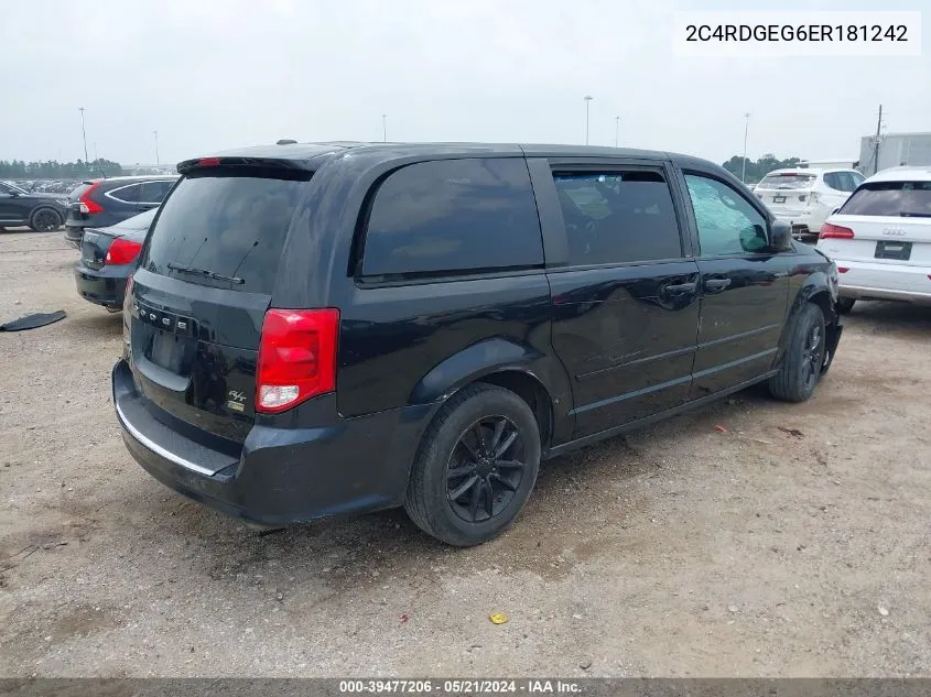 2C4RDGEG6ER181242 2014 Dodge Grand Caravan R/T