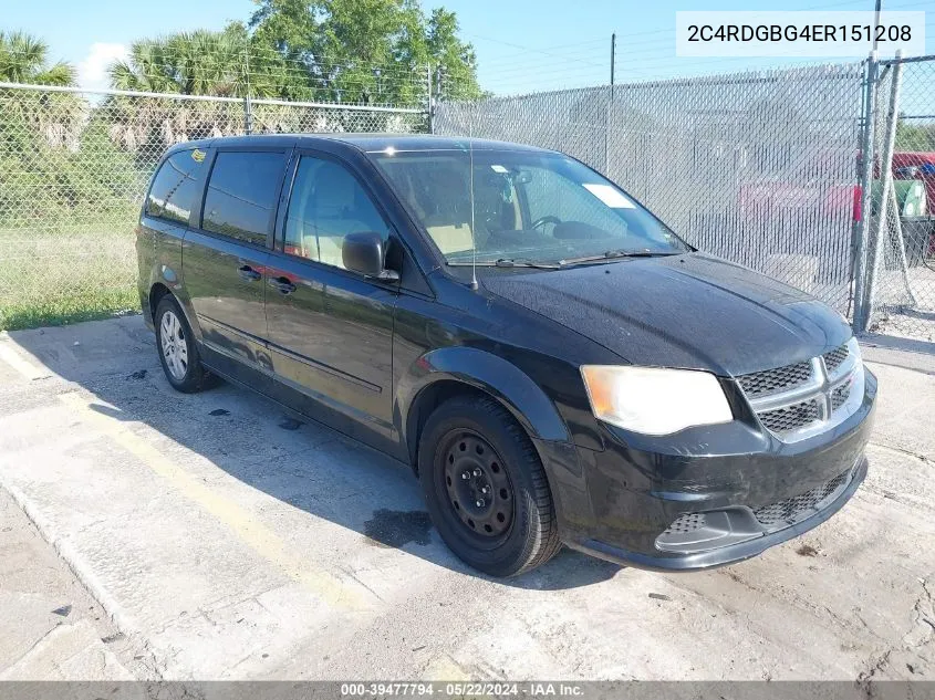 2C4RDGBG4ER151208 2014 Dodge Grand Caravan Se