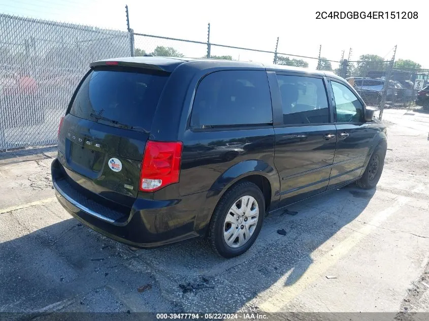 2C4RDGBG4ER151208 2014 Dodge Grand Caravan Se