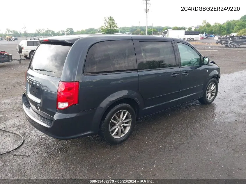 2014 Dodge Grand Caravan Se 30Th Anniversary VIN: 2C4RDGBG2ER249220 Lot: 39482779