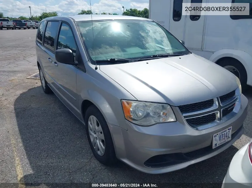 2014 Dodge Grand Caravan Se VIN: 2C4RDGBGXER355527 Lot: 39483640