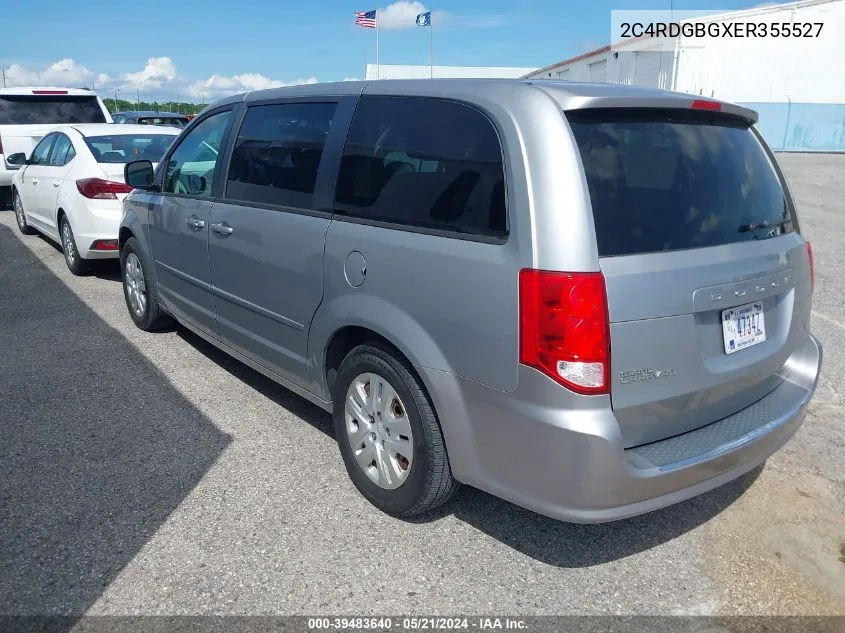 2014 Dodge Grand Caravan Se VIN: 2C4RDGBGXER355527 Lot: 39483640