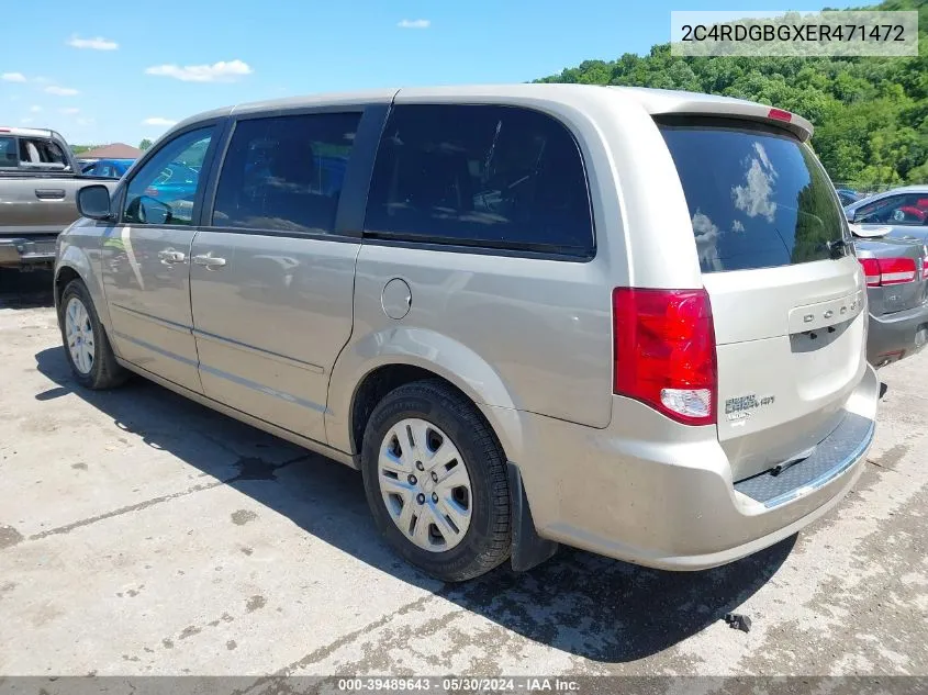 2C4RDGBGXER471472 2014 Dodge Grand Caravan Se